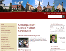Tablet Screenshot of kath-am-leimbach.de